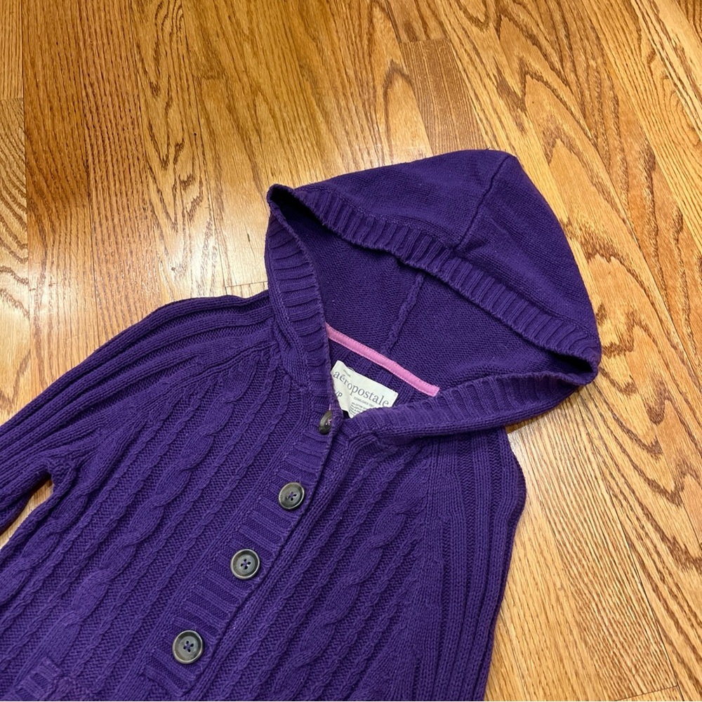 Vintage Y2K Babydoll Sweater Top Hooded S Bella Swan Elena Gilbert Aeropostale - Picture 2 of 5